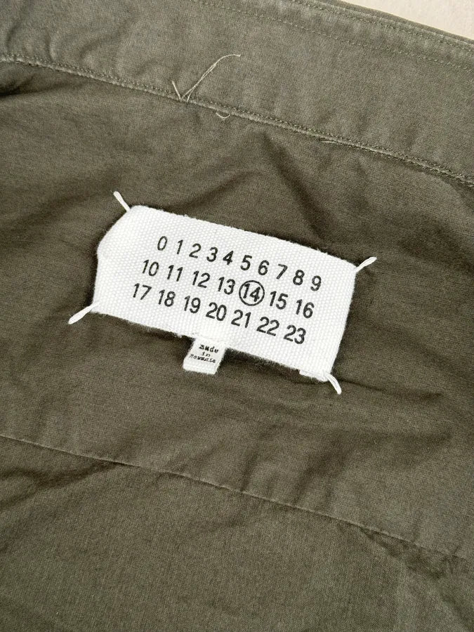 AW2016 Maison Margiela Classy Classic Olive Shirt gBmsOam 8