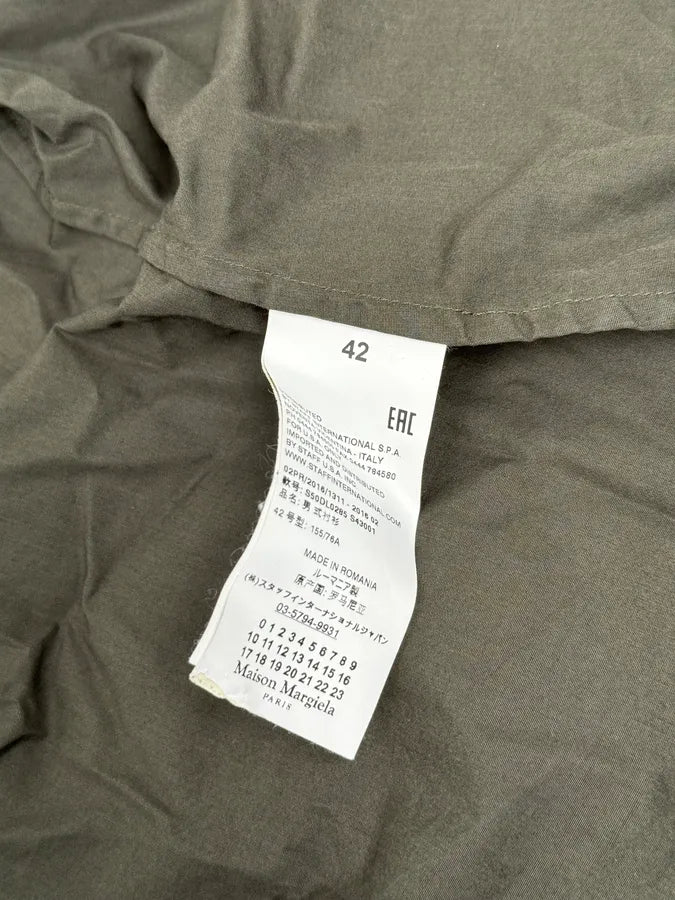 AW2016 Maison Margiela Classy Classic Olive Shirt gBmsOam 9