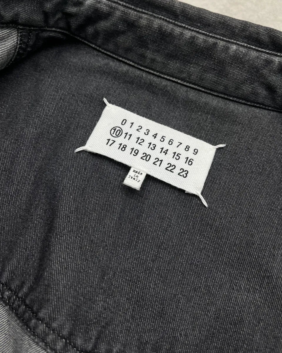 AW2016 Maison Margiela Grey Signature Denim Shirt DmOcuCb 10