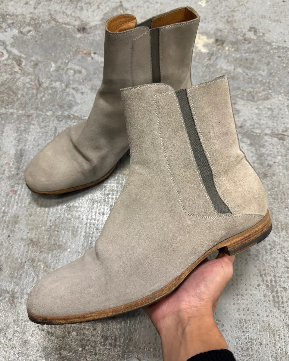 AW2016 Maison Margiela Grey Suede Boots kAyhviM 0