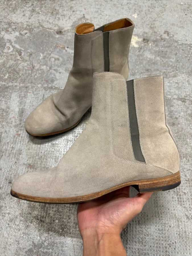 AW2016 Maison Margiela Grey Suede Boots kAyhviM 1
