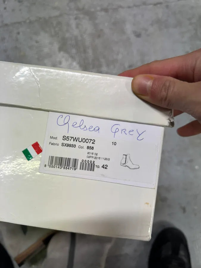 AW2016 Maison Margiela Grey Suede Boots kAyhviM 10