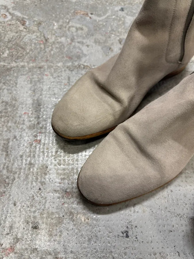 AW2016 Maison Margiela Grey Suede Boots kAyhviM 2