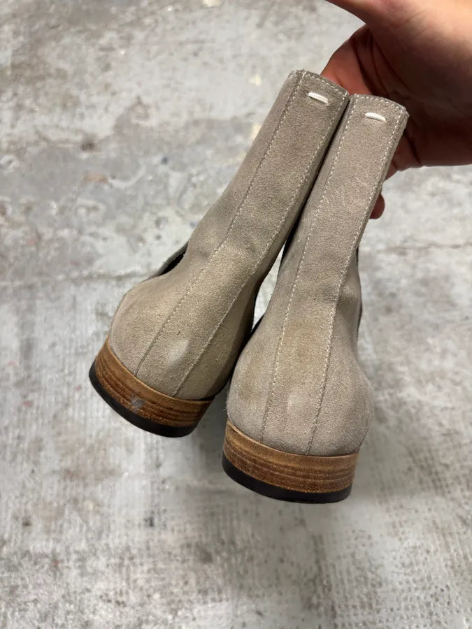 AW2016 Maison Margiela Grey Suede Boots kAyhviM 4