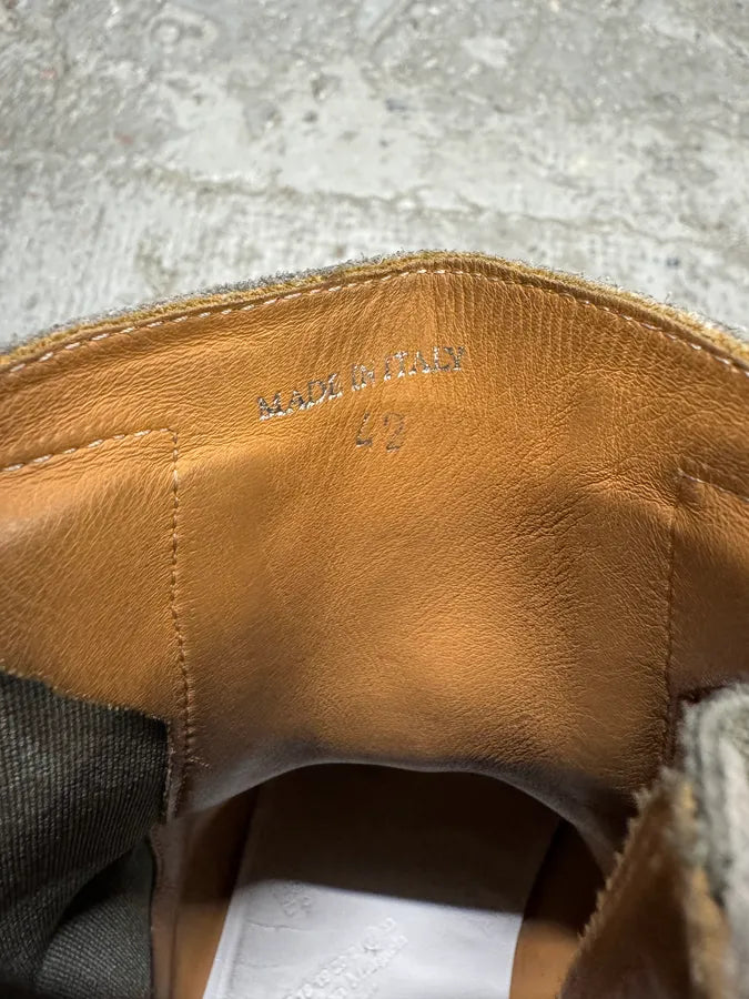 AW2016 Maison Margiela Grey Suede Boots kAyhviM 8