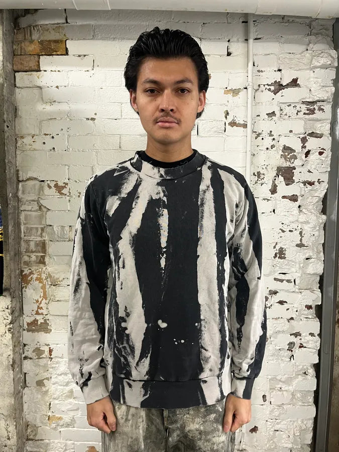 AW2016 Maison Margiela MM6 Grey & White Sweater RkJOEzL 1