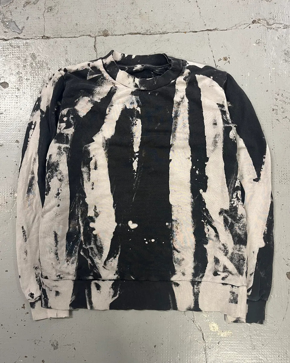 AW2016 Maison Margiela MM6 Grey & White Sweater RkJOEzL 0