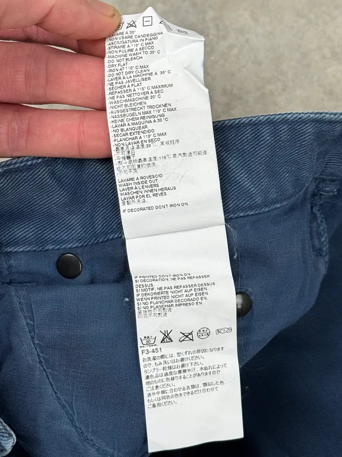 AW2016 Maison Margiela Navy Cotton Pants hvgfeIs 12
