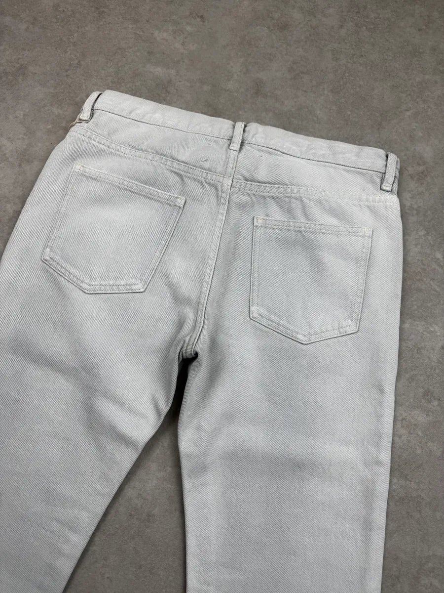 AW2016 Maison Margiela White Painted Slim Jeans czdrmpR 6
