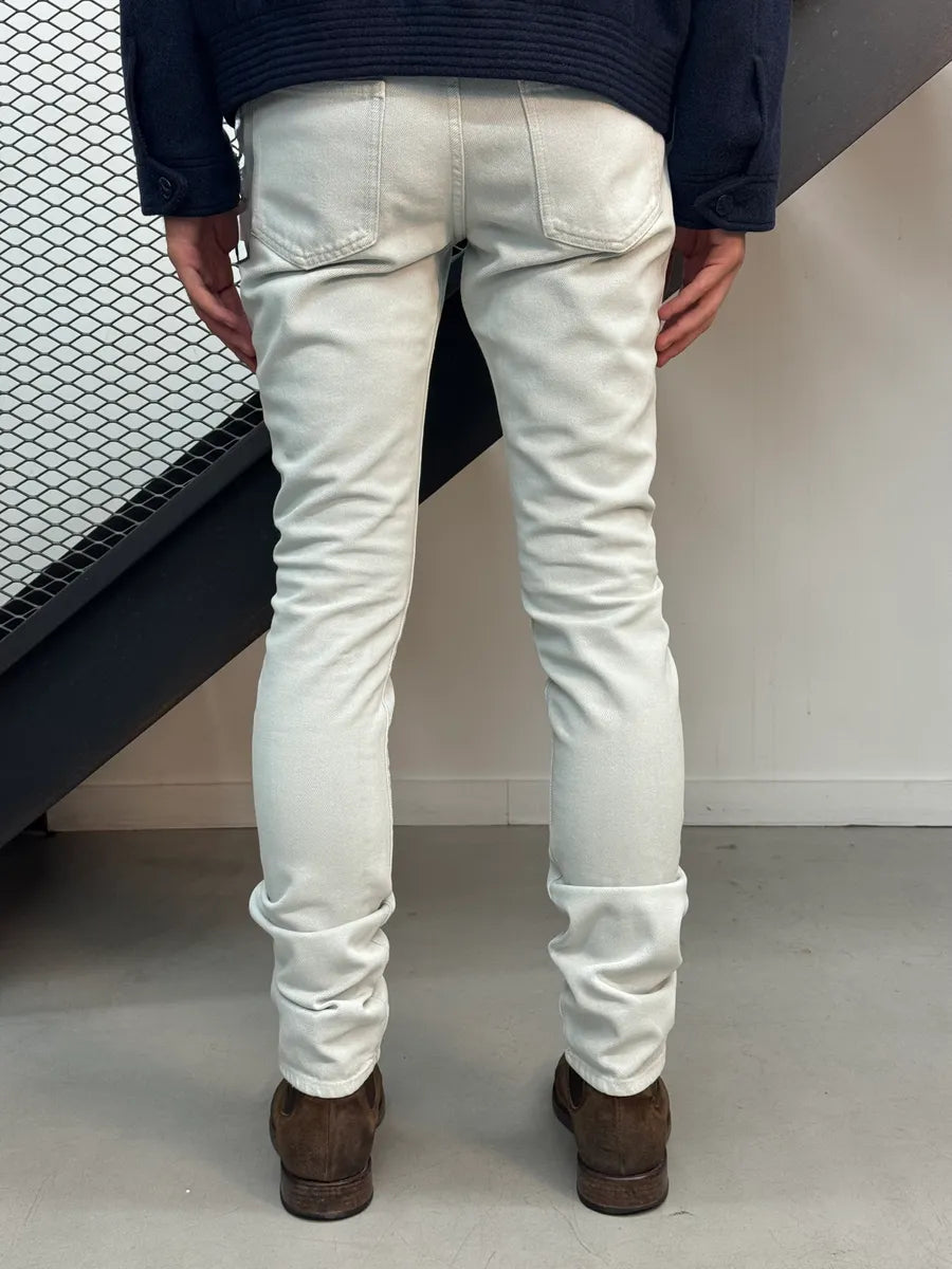 AW2016 Maison Margiela White Painted Slim Jeans czdrmpR 4