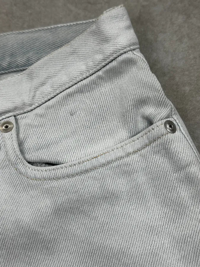 AW2016 Maison Margiela White Painted Slim Jeans czdrmpR 7