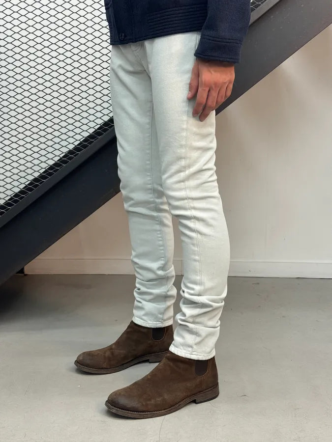 AW2016 Maison Margiela White Painted Slim Jeans czdrmpR 3