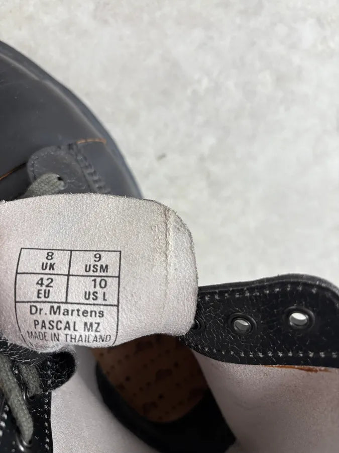 AW2016 Marni Dr. Martens Black Leather Combat Boots rRJqpow 9