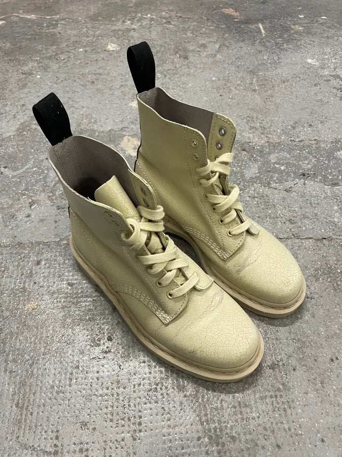 AW2016 Marni x Dr Martens Creme Cracked Leather Boots (41eu/us8) 5