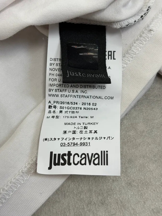 AW2016 Cavalli Metal Skull Print White Longsleeves eaTDxVy 10