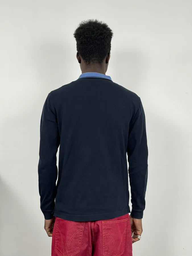 AW2016 Prada Black & Blue Linea Rossa Polo Shirt Dexngsr 2