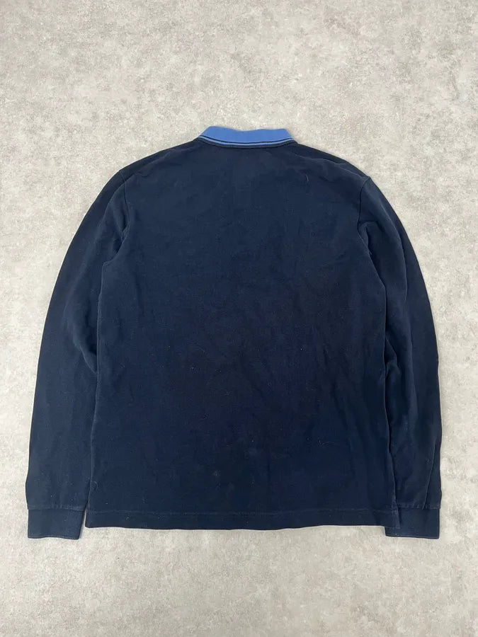 AW2016 Prada Black & Blue Linea Rossa Polo Shirt Dexngsr 5