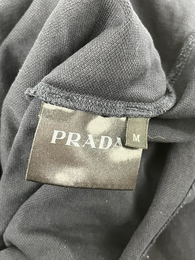 AW2016 Prada Black & Blue Linea Rossa Polo Shirt Dexngsr 8