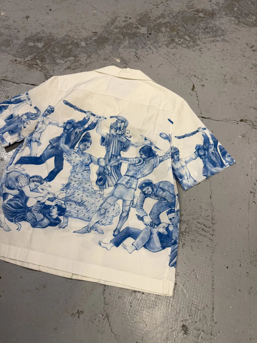 AW2016 Prada Christophe Chemin The Important Ones/Banquet Of Thieves White & Blue Shirt HPvCHqt 10