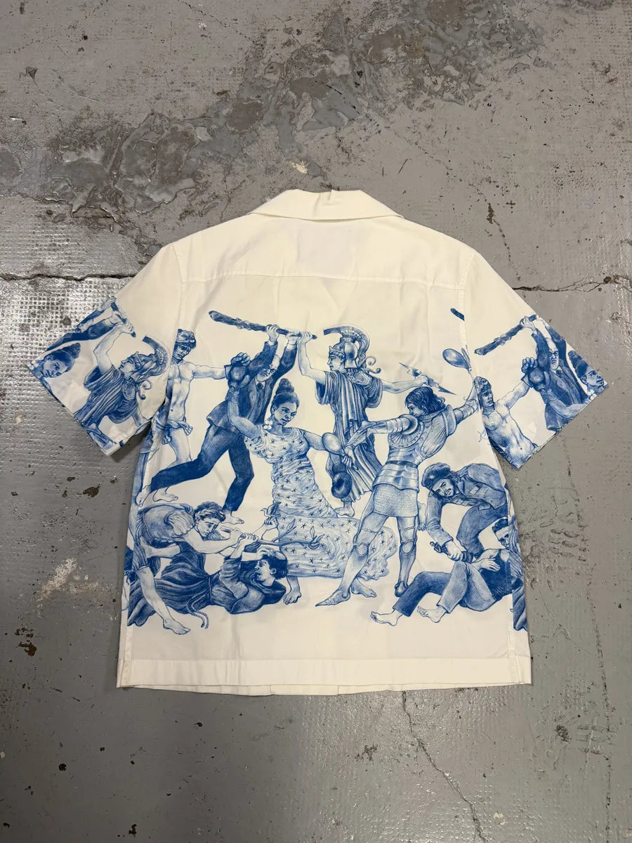 AW2016 Prada Christophe Chemin The Important Ones/Banquet Of Thieves White & Blue Shirt HPvCHqt 3