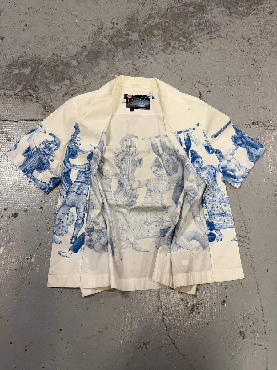 AW2016 Prada Christophe Chemin The Important Ones/Banquet Of Thieves White & Blue Shirt HPvCHqt 4