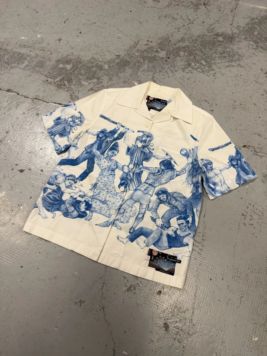 AW2016 Prada Christophe Chemin The Important Ones/Banquet Of Thieves White & Blue Shirt HPvCHqt 9