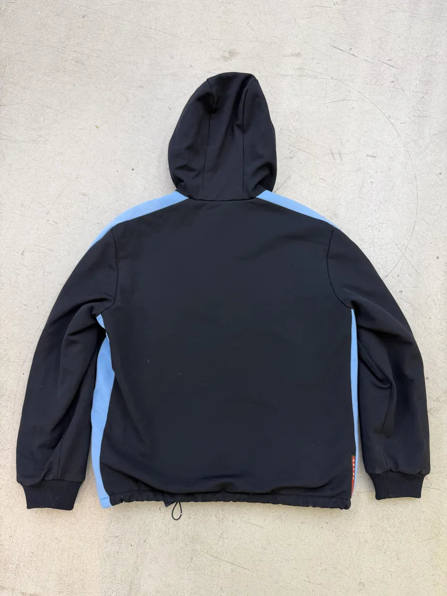 AW2016 Prada Navy Lined Hooded Sport Jacket vodLPCs 2
