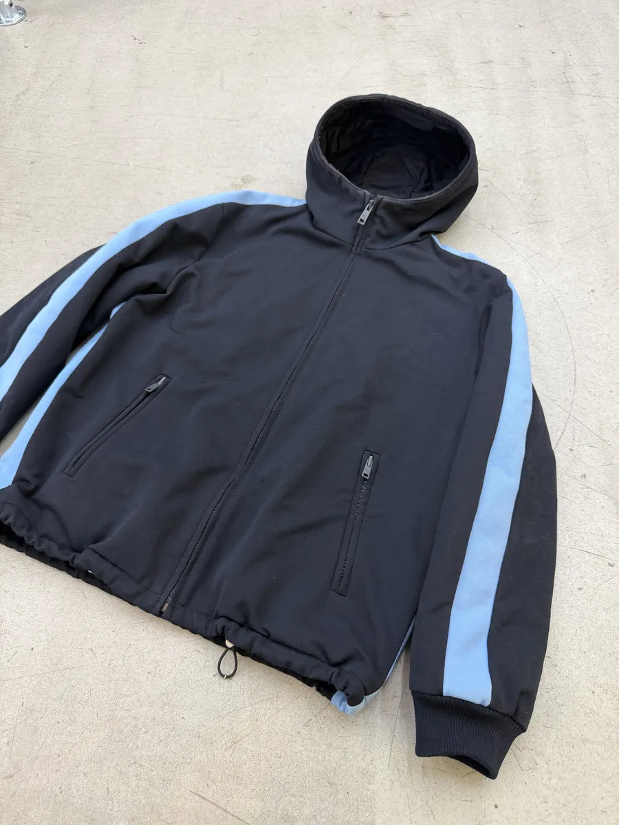 AW2016 Prada Navy Lined Hooded Sport Jacket vodLPCs 7