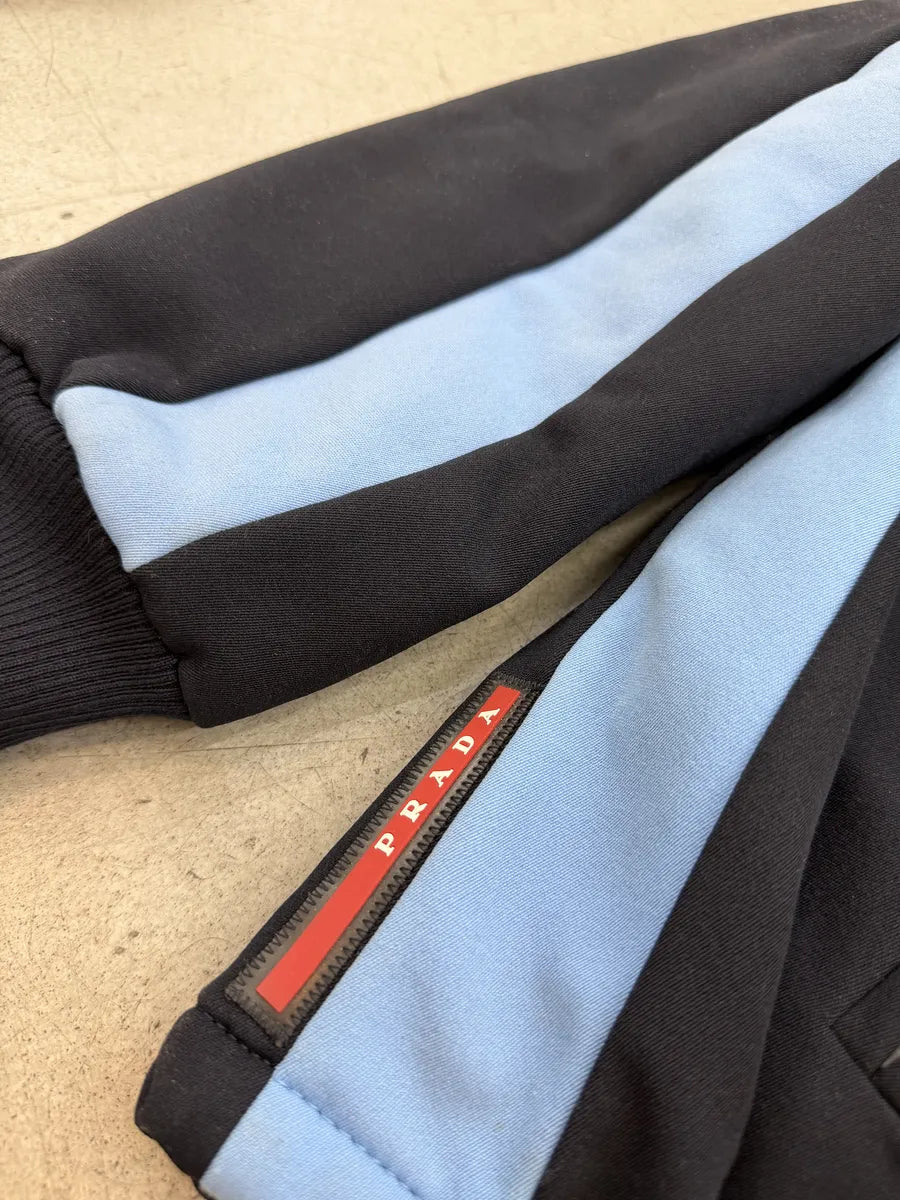AW2016 Prada Navy Lined Hooded Sport Jacket vodLPCs 9