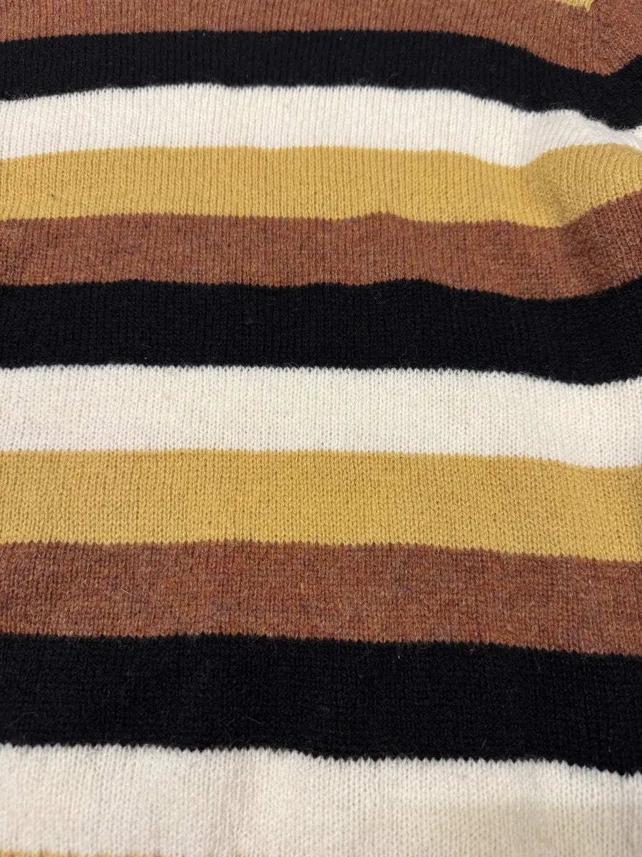 AW2016 Prada Yellow & Brown Striped Wool Sweater MtqwuJY 9