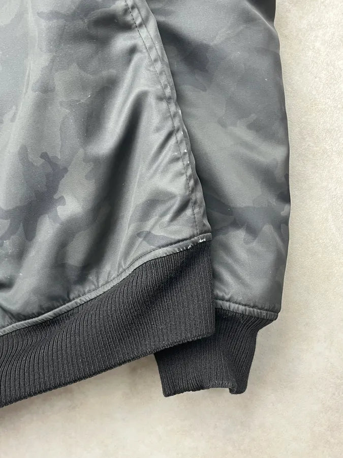 AW2016 Saint Laurent Dark Grey Camouflage Nylon Bomber Jacket lbMMWVx 11