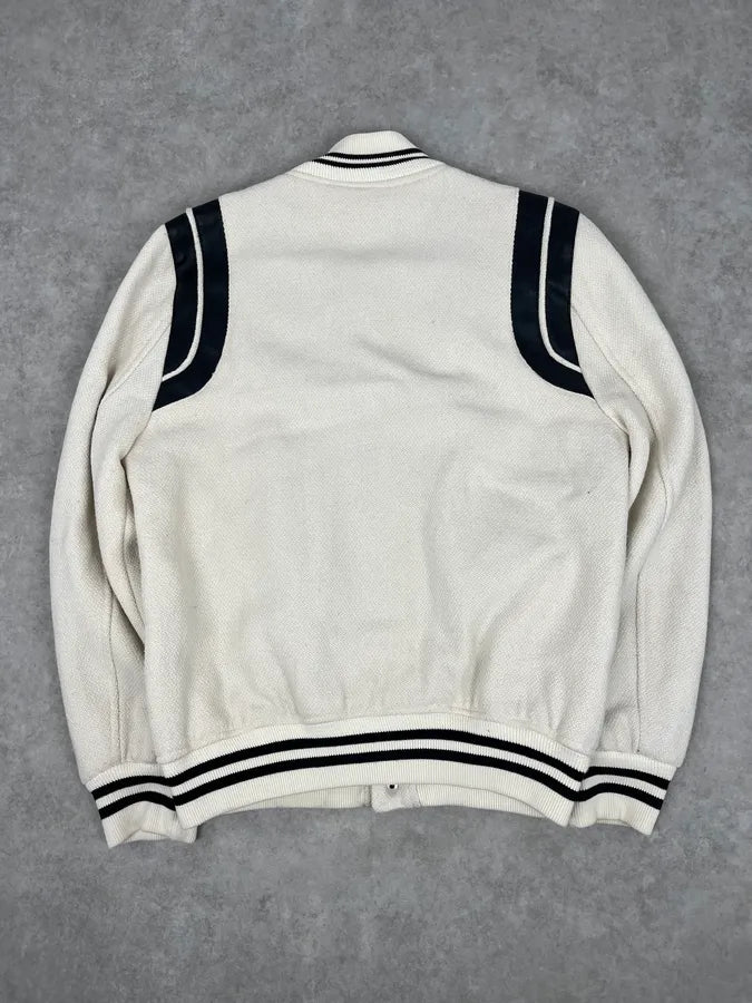 AW2016 Saint Laurent White Buttoned Teddy Jacket fPfzSaP 5