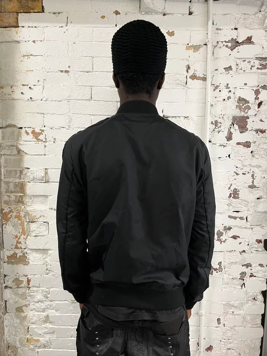 AW2016 Versace Black Royal Ornamenent Relief Bomber Jacket ACDvdpi 2