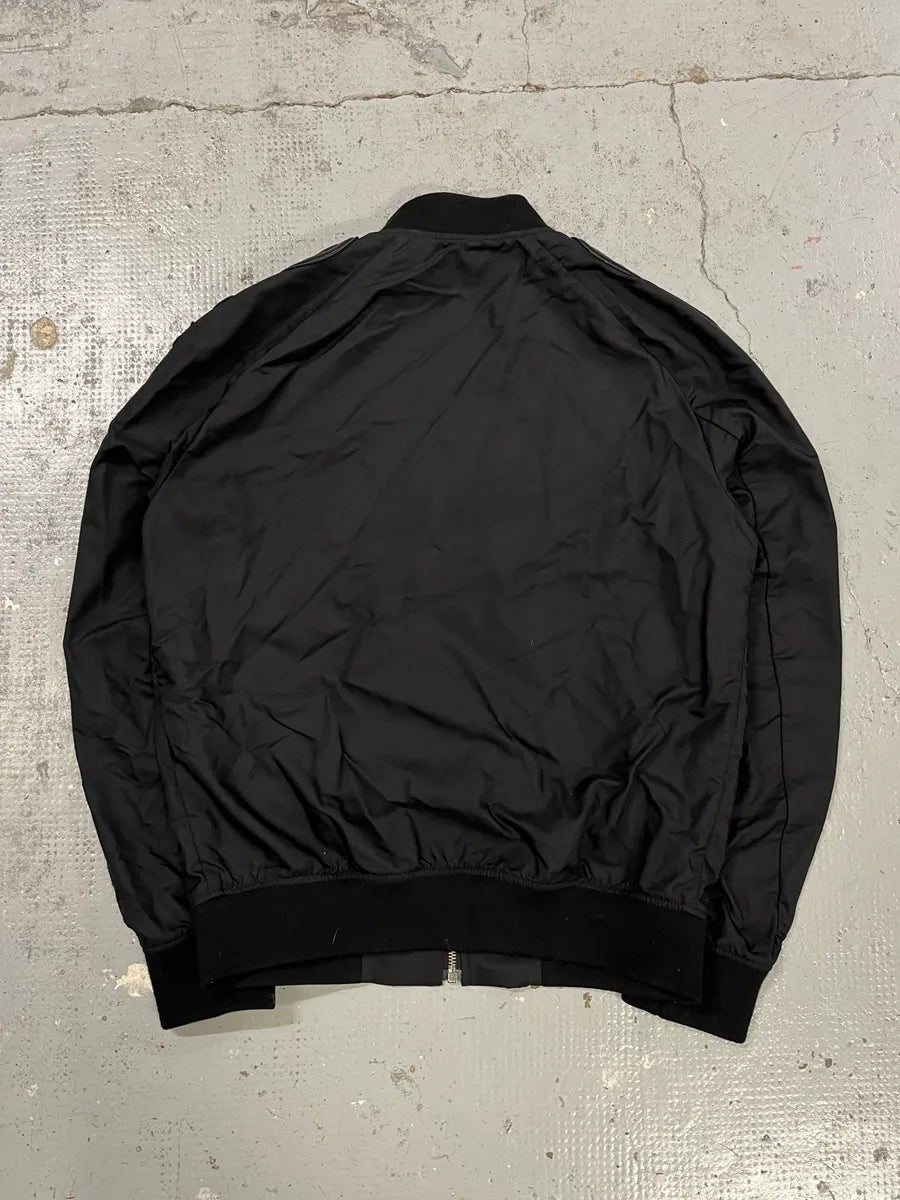 AW2016 Versace Black Royal Ornamenent Relief Bomber Jacket ACDvdpi 7