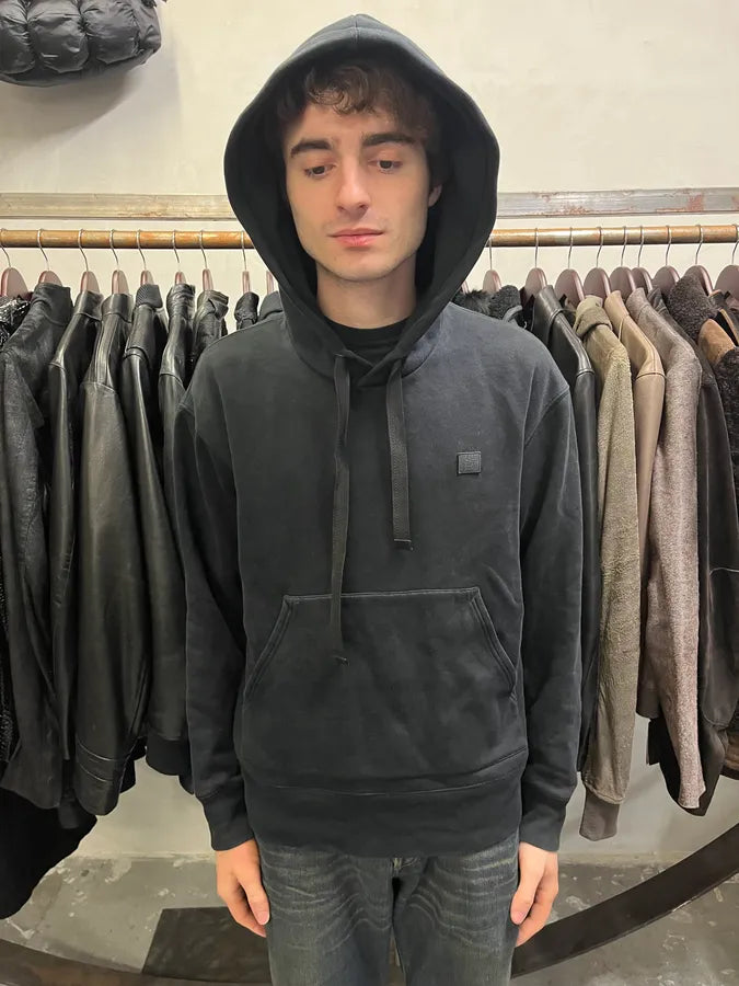 AW2017 Acne Studios Black Logo Hoodie VMWpYAS 1