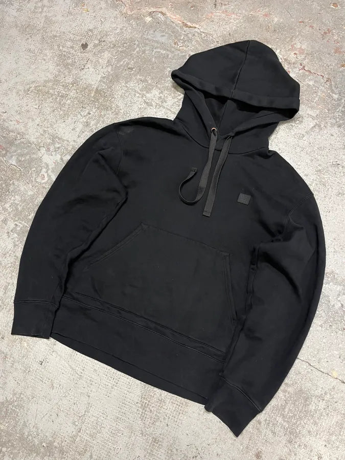 AW2017 Acne Studios Black Logo Hoodie VMWpYAS 4