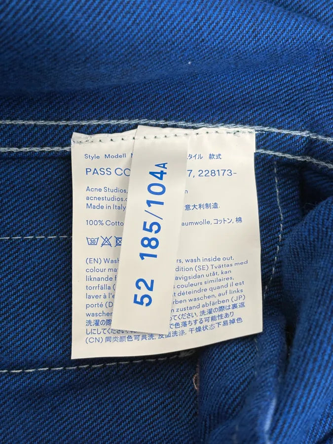 AW2017 Acne Studios Cobalt Blue Worker Trucker Jacket pEikvks 10