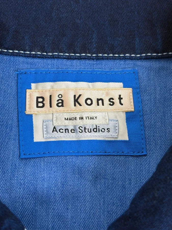 AW2017 Acne Studios Cobalt Blue Worker Trucker Jacket pEikvks 9