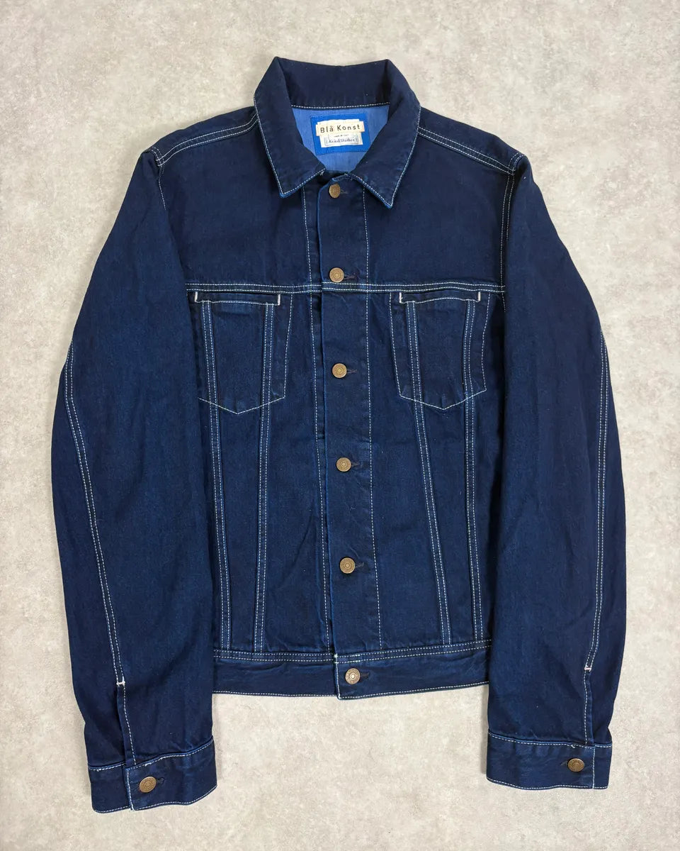 AW2017 Acne Studios Cobalt Blue Worker Trucker Jacket pEikvks 0