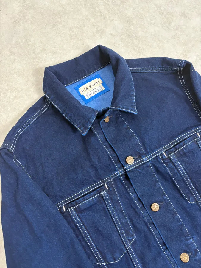 AW2017 Acne Studios Cobalt Blue Worker Trucker Jacket pEikvks 4