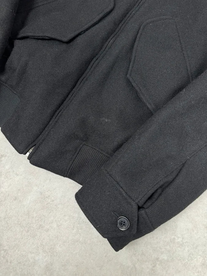 AW2017 Acne Studios Mutt Black Fur Collar Jacket fOePsLz 6