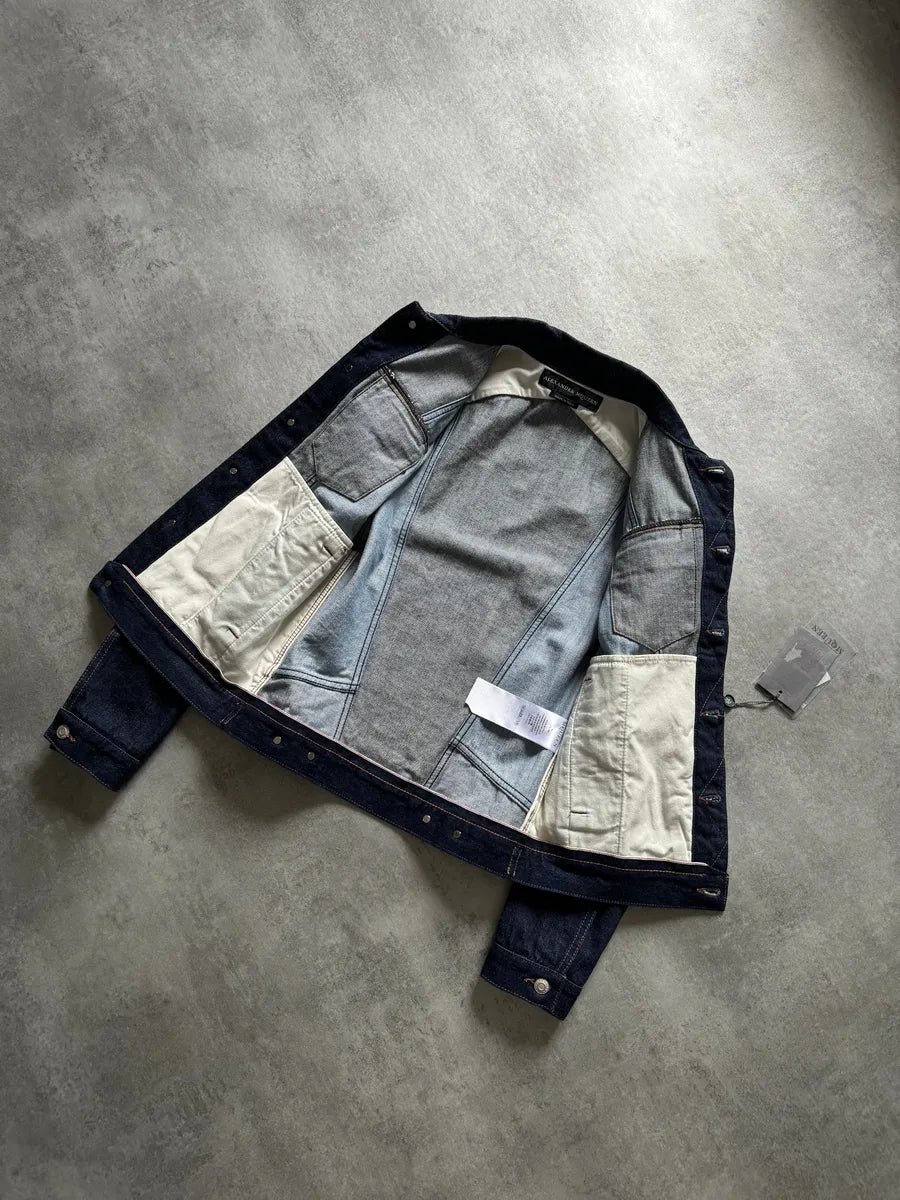 AW2017 Alexander McQueen Blue Juxtaposition Denim Jacket WeElvQt 3