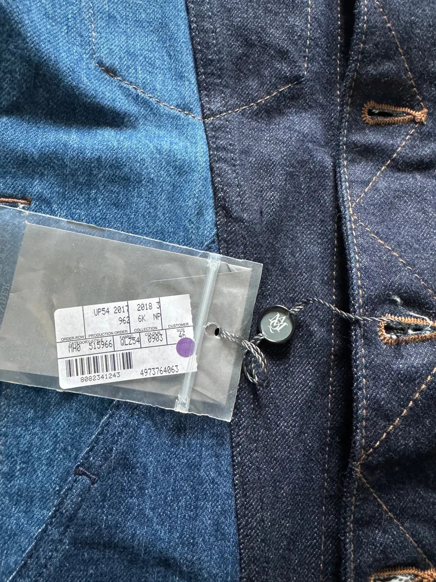 AW2017 Alexander McQueen Blue Juxtaposition Denim Jacket WeElvQt 7