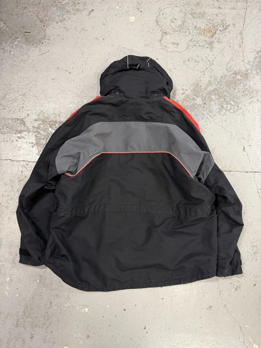 AW2017 Balenciaga Black & Red Parka Hooded Jacket OJvGRhF 7