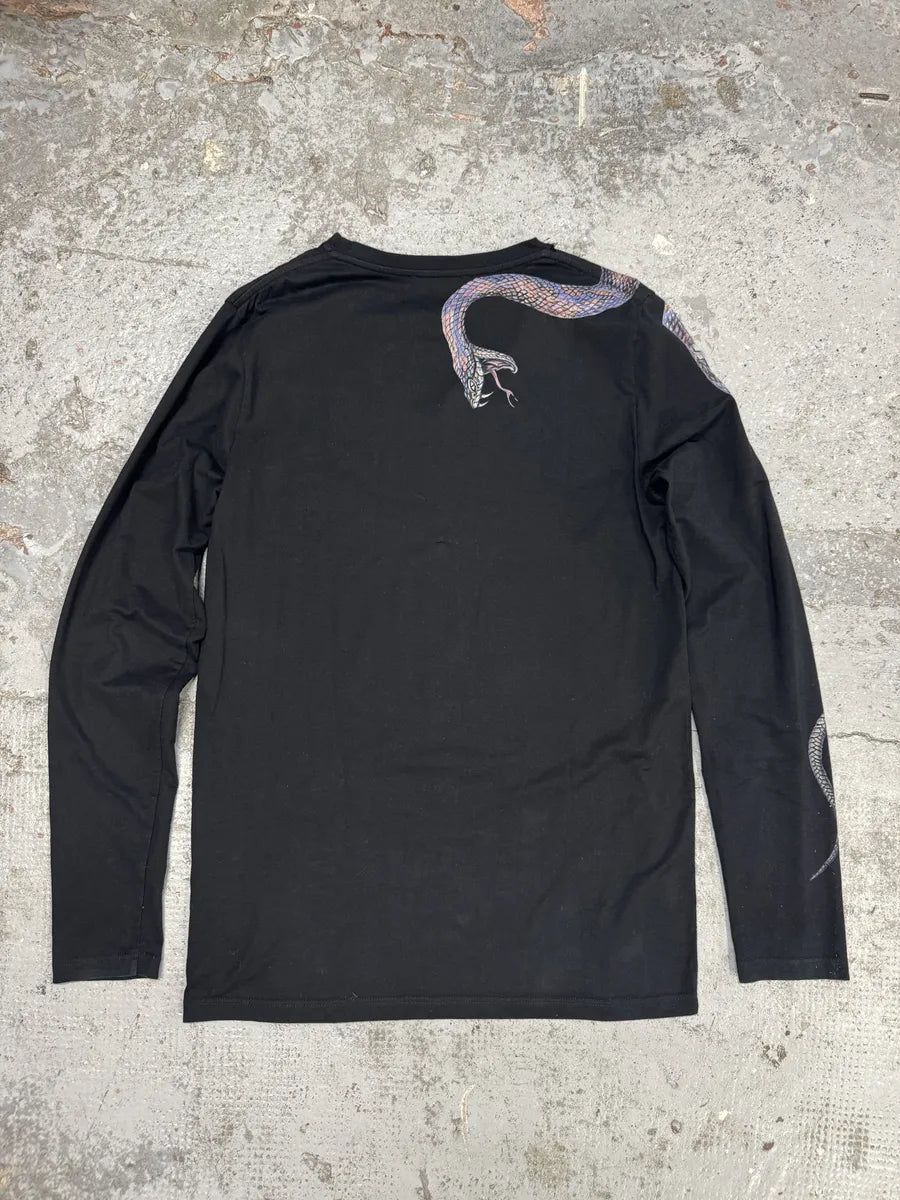 AW2017 Balmain Black Snakes Avant-Garde Longsleeves KSCpZGn 1