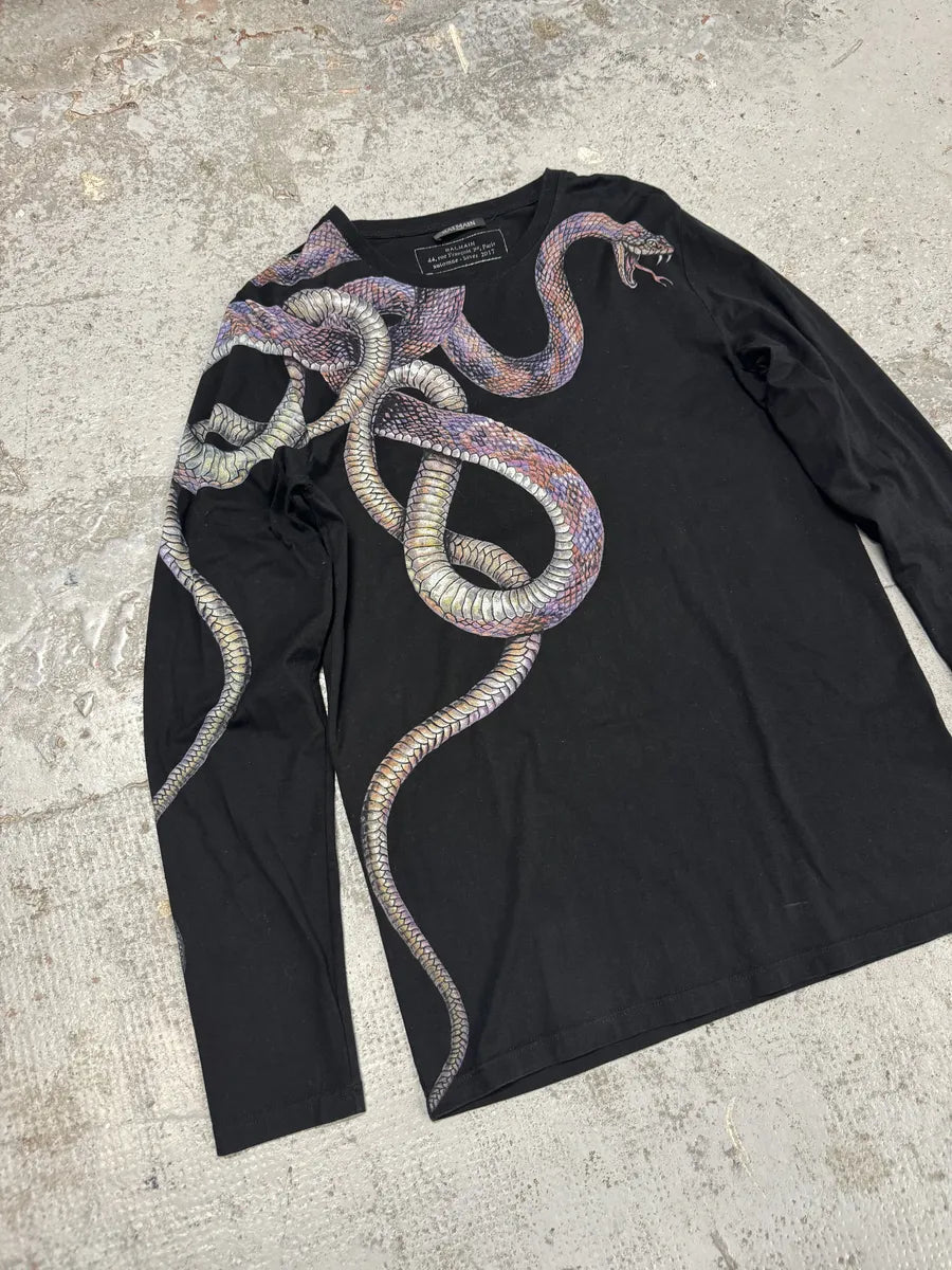 AW2017 Balmain Black Snakes Avant-Garde Longsleeves KSCpZGn 4