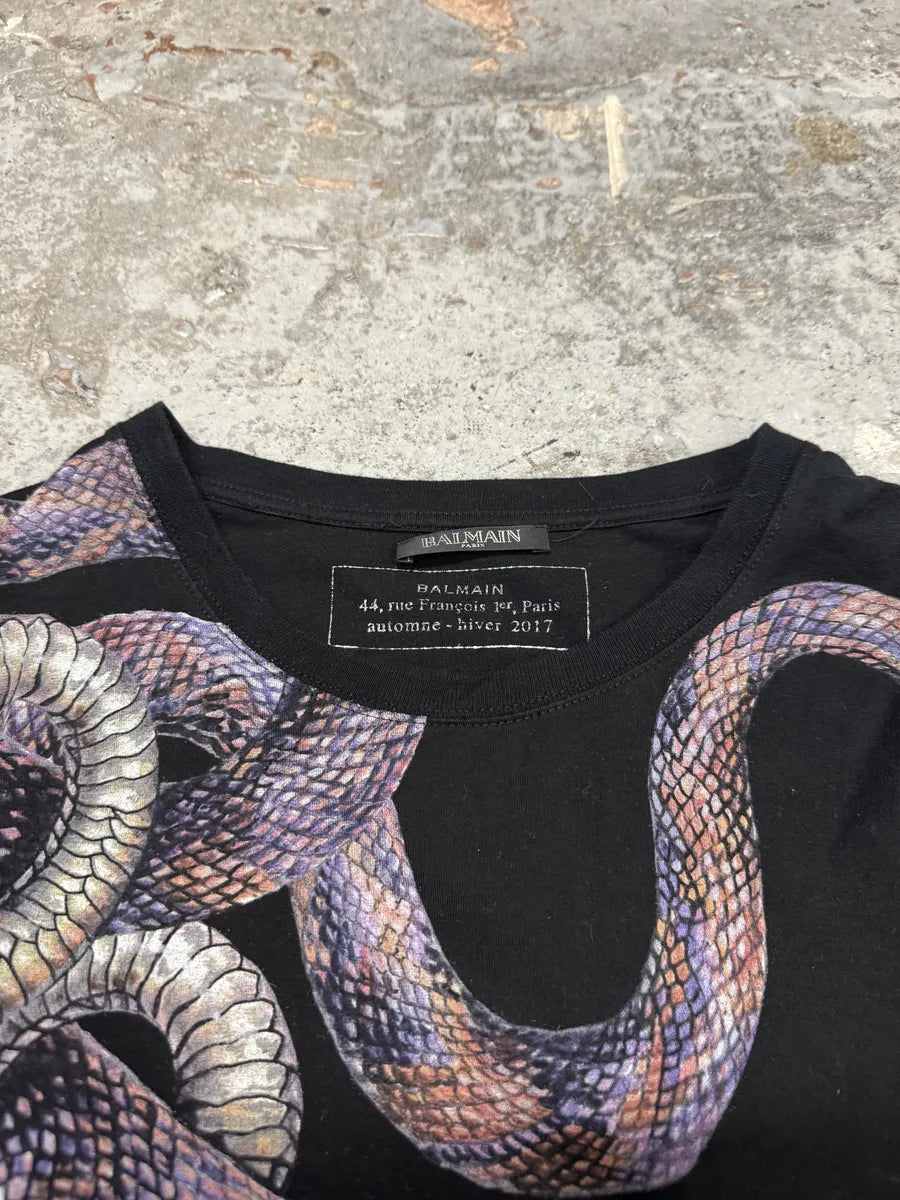 AW2017 Balmain Black Snakes Avant-Garde Longsleeves KSCpZGn 9
