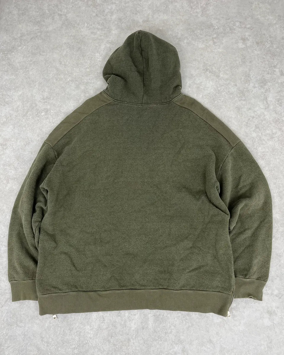 AW2017 Balmain Khaki Green Relaxed Hoodie MNDhShv 5