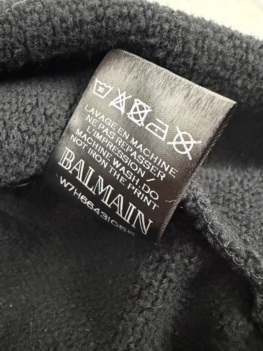 AW2017 Balmain Navy Zip-up Tiger Hoodie oIkdQNa 11