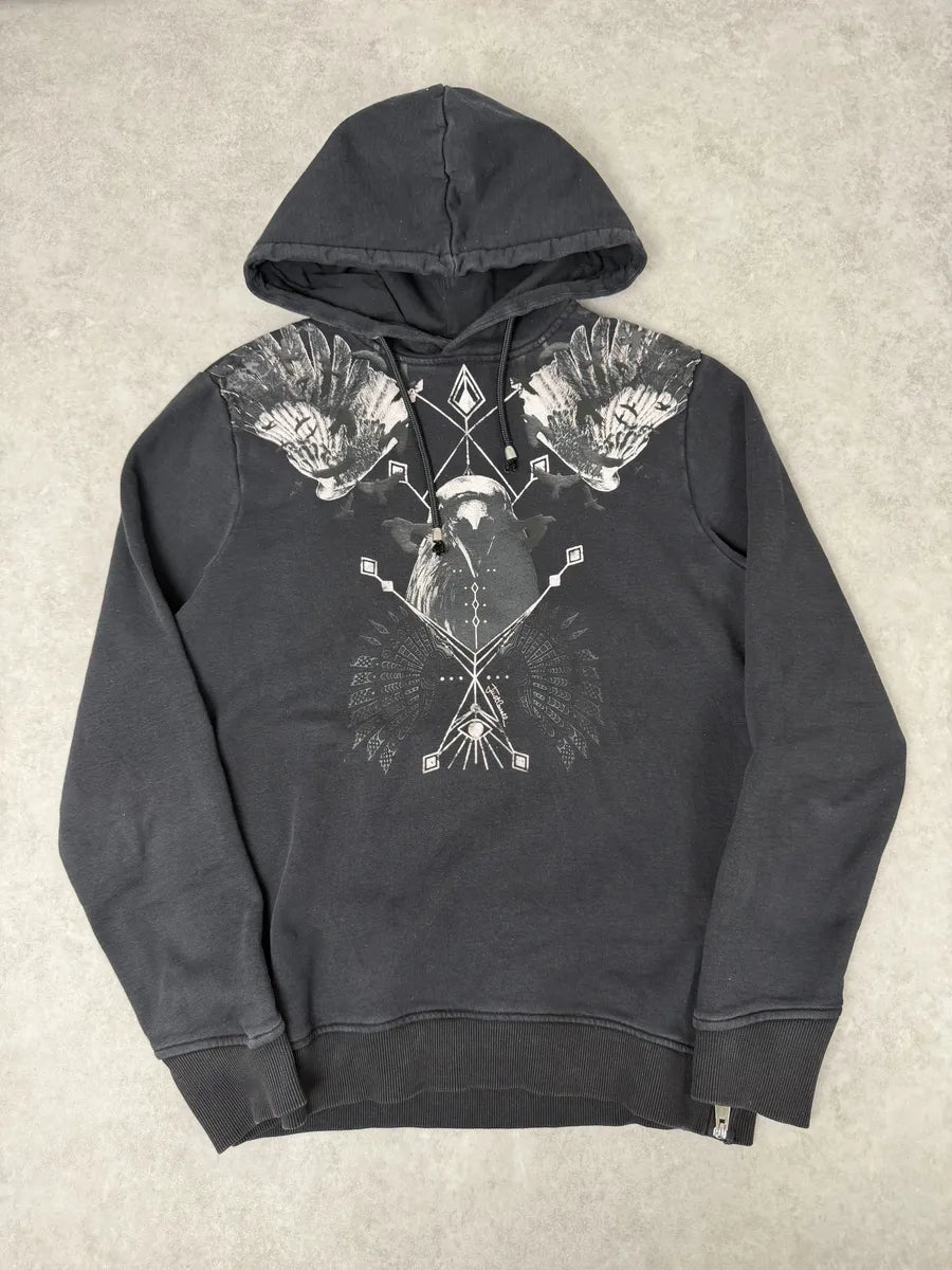 AW2017 Cavalli Black Bird Zip Hoodie dVgCtQY 3